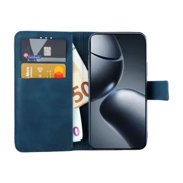 LIME ESSENTIAL ΘΗΚΗ XIAOMI 14T 5G 6.67in MAGNET BOOK STAND CLIP DARK BLUE