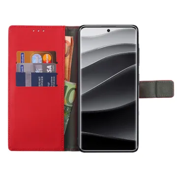 VOLTE-TEL ALLURE ΘΗΚΗ XIAOMI REDMI NOTE 14 PRO PLUS 5G 6.67in MAGNET BOOK STAND CLIP RED