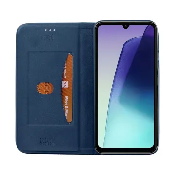 IDOL 1991 ELITE ΘΗΚΗ XIAOMI REDMI 14C/ REDMI A4/ POCO C75/ POCO M7 5G 6.88in ANTI-RFID BOOK STAND BLUE