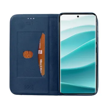 IDOL 1991 ELITE ΘΗΚΗ XIAOMI REDMI NOTE 14 PRO 5G/POCO X7 6.67in ANTI-RFID BOOK STAND BLUE