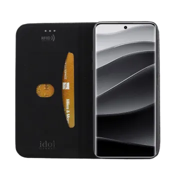 IDOL 1991 ELITE ΘΗΚΗ XIAOMI REDMI NOTE 14 PRO PLUS 5G 6.67in ANTI-RFID BOOK STAND BLACK