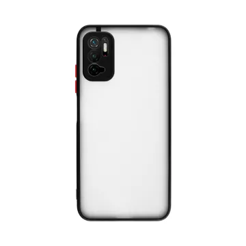 LIME HARDSHELL FUSION ΘΗΚΗ XIAOMI POCO M3 PRO 4G/POCO M3 PRO 5G 6.5in FULL CAMERA PROTECTION BLACK WITH RED KEYS