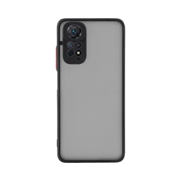 LIME HARDSHELL FUSION ΘΗΚΗ XIAOMI REDMI NOTE 11/REDMI NOTE 11S 6.43in FULL CAMERA PROTECTION BLACK WITH RED KEYS