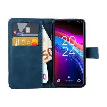 LIME ESSENTIAL ΘΗΚΗ TCL 503 6.6in MAGNET BOOK STAND CLIP DARK BLUE