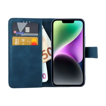 LIME ESSENTIAL ΘΗΚΗ IPHONE 16E/ IPHONE 17E 6.1in MAGNET BOOK STAND CLIP DARK BLUE