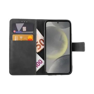 LIME ESSENTIAL ΘΗΚΗ SAMSUNG S25 5G S931 6.2in MAGNET BOOK STAND CLIP GREY