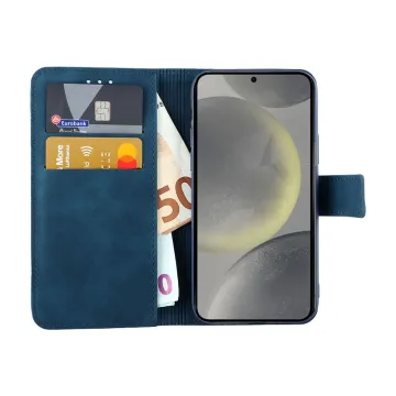 LIME ESSENTIAL ΘΗΚΗ SAMSUNG S25 5G S931 6.2in MAGNET BOOK STAND CLIP DARK BLUE
