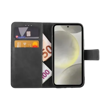 LIME ESSENTIAL ΘΗΚΗ SAMSUNG S25 PLUS 5G S936 6.7in MAGNET BOOK STAND CLIP GREY