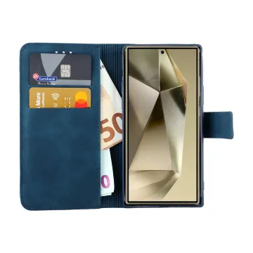 LIME ESSENTIAL ΘΗΚΗ SAMSUNG S25 ULTRA 5G S938 6.9in MAGNET BOOK STAND CLIP DARK BLUE