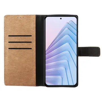 VOLTE-TEL ALLURE ΘΗΚΗ XIAOMI REDMI NOTE 14 5G 6.67in MAGNET BOOK STAND CLIP GOLD