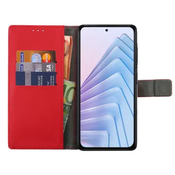 VOLTE-TEL ALLURE ΘΗΚΗ XIAOMI REDMI NOTE 14 5G 6.67in MAGNET BOOK STAND CLIP RED
