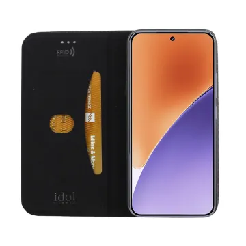 IDOL 1991 ELITE ΘΗΚΗ XIAOMI 15 5G 6.36in ANTI-RFID BOOK STAND BLACK