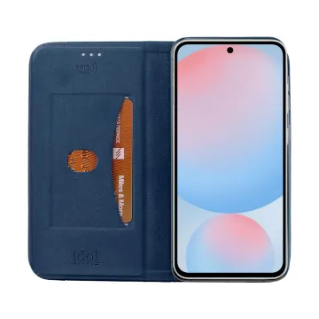 IDOL 1991 ELITE ΘΗΚΗ SAMSUNG A56 5G A566 6.7in ANTI-RFID BOOK STAND BLUE