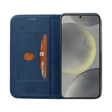 IDOL 1991 ELITE ΘΗΚΗ SAMSUNG S25 5G S931 6.2in ANTI-RFID BOOK STAND BLUE