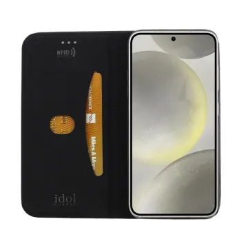 IDOL 1991 ELITE ΘΗΚΗ SAMSUNG S25 PLUS 5G S936 6.7in ANTI-RFID BOOK STAND BLACK