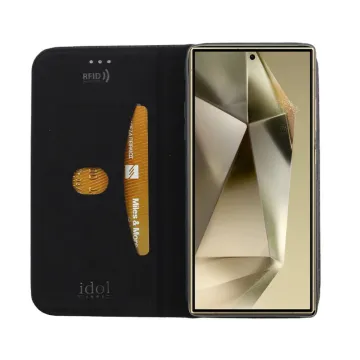 IDOL 1991 ELITE ΘΗΚΗ SAMSUNG S25 ULTRA 5G S938 6.9in ANTI-RFID BOOK STAND BLACK