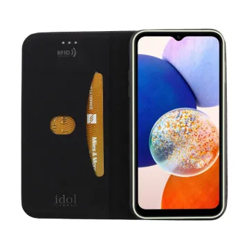 IDOL 1991 ELITE ΘΗΚΗ SAMSUNG A14 4G A145/A14 5G A146 6.6in ANTI-RFID BOOK STAND BLACK