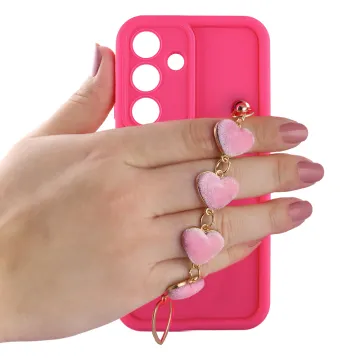 VOLTE-TEL SILICON TPU WITH STRAP ΘΗΚΗ IPHONE 11 PRO 5.8in FULL CAMERA PROTECTION BURGUNDY WITH RED HEARTS