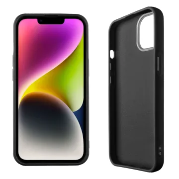 VOLTE-TEL SILICON TPU WITH STRAP ΘΗΚΗ IPHONE 12 6.1in FULL CAMERA PROTECTION BLACK WITH BLACK BUTTERFLIES