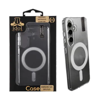 IDOL 1991 MAGSAFE ANTISHOCK CLEAR AIR TPU1 ΘΗΚΗ SAMSUNG S25 S931 5G/S24 S921 6.2in BACK COVER CAMERA GUARD ΔΙΑΦΑΝΗ