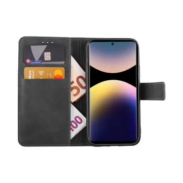 LIME ESSENTIAL ΘΗΚΗ XIAOMI REDMI NOTE 14 PRO 4G 6.67in MAGNET BOOK STAND CLIP GREY