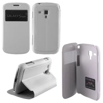 VOLTE-TEL ΘΗΚΗ SAMSUNG S7562/TREND HARD VIEW BOOK-STAND WHITE