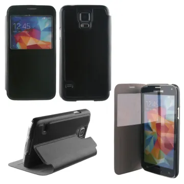 VOLTE-TEL ΘΗΚΗ SAMSUNG S5 G900 HARD VIEW BOOK-STAND BLACK