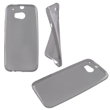 IDOL 1991 ΘΗΚΗ HTC ONE M8 ULTRA THIN TPU 0.3mm ΔΙΑΦΑΝΗ ΓΚΡΙ