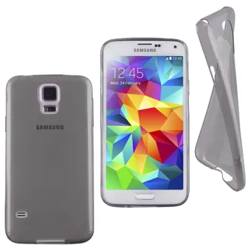 IDOL 1991 ΘΗΚΗ SAMSUNG S5 G900 ULTRA THIN TPU 0.3mm ΔΙΑΦΑΝΗ ΓΚΡΙ