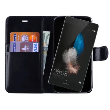 VOLTE-TEL ΘΗΚΗ HUAWEI P8 LITE LEATHER-TPU BOOK STAND BLACK