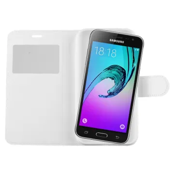 VOLTE-TEL ΘΗΚΗ SAMSUNG J3 2016 J320 LEATHER-TPU VIEW BOOK STAND WHITE