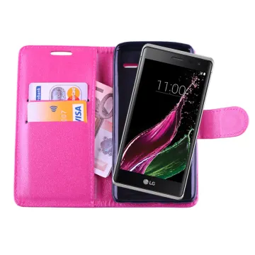 VOLTE-TEL ΘΗΚΗ LG ZERO H650 LEATHER PU BOOK-STAND PINK