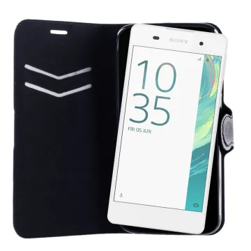 VOLTE-TEL ΘΗΚΗ SONY XPERIA E5 F3311 LINE LEATHER-TPU BOOK STAND BLACK