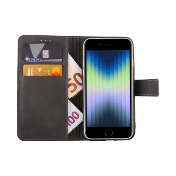LIME ESSENTIAL ΘΗΚΗ IPHONE SE 2022/IPHONE SE 2020/IPHONE 8/7 4.7in MAGNET BOOK STAND CLIP GREY