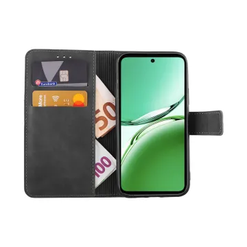 LIME ESSENTIAL ΘΗΚΗ OPPO RENO12 FS 5G 6.67in MAGNET BOOK STAND CLIP GREY