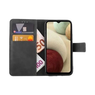 LIME ESSENTIAL ΘΗΚΗ SAMSUNG A12 A125/A12 NACHO A127 6.5in MAGNET BOOK STAND CLIP GREY