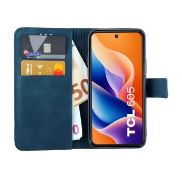 LIME ESSENTIAL ΘΗΚΗ TCL 605/60 SE 6.67in MAGNET BOOK STAND CLIP DARK BLUE