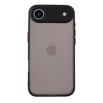LIME HARDSHELL FUSION ΘΗΚΗ IPHONE 17 AIR 6.5inin FULL CAMERA PROTECTION BLACK WITH RED KEYS