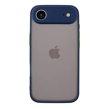 LIME HARDSHELL FUSION ΘΗΚΗ IPHONE 17 AIR 6.5in FULL CAMERA PROTECTION BLUE WITH YELLOW KEYS