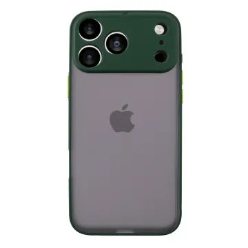 LIME HARDSHELL FUSION ΘΗΚΗ IPHONE 17 PRO MAX 6.9in FULL CAMERA PROTECTION GREEN WITH YELLOW KEYS