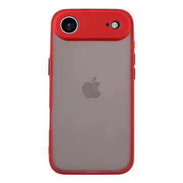 LIME HARDSHELL FUSION ΘΗΚΗ IPHONE 17 AIR 6.5in FULL CAMERA PROTECTION RED WITH BLACK KEYS