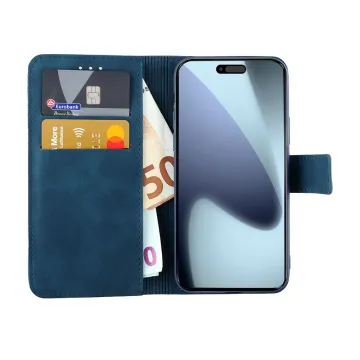 LIME ESSENTIAL ΘΗΚΗ IPHONE 17 PRO MAX 6.9in MAGNET BOOK STAND CLIP DARK BLUE