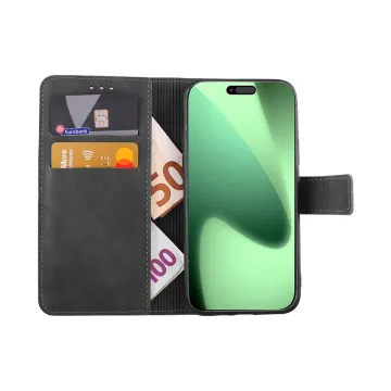 LIME ESSENTIAL ΘΗΚΗ IPHONE 17 PRO 6.3in MAGNET BOOK STAND CLIP GREY