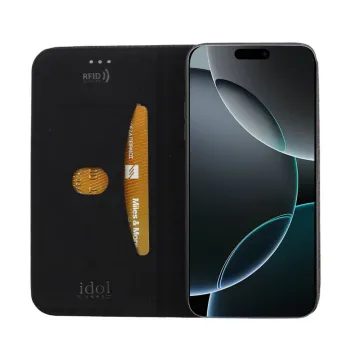 IDOL 1991 ELITE ΘΗΚΗ IPHONE 17 6.3in ANTI-RFID BOOK STAND BLACK