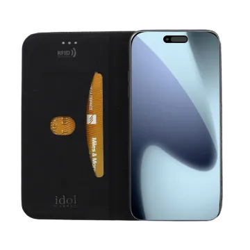 IDOL 1991 ELITE ΘΗΚΗ IPHONE 17 PRO 6.3in ANTI-RFID BOOK STAND BLACK