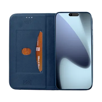 IDOL 1991 ELITE ΘΗΚΗ IPHONE 17 PRO 6.3in ANTI-RFID BOOK STAND BLUE