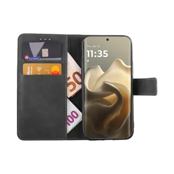 LIME ESSENTIAL ΘΗΚΗ MOTOROLA EDGE 60 PRO 5G 6.7in MAGNET BOOK STAND CLIP GREY