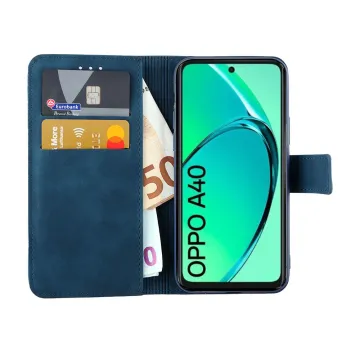 LIME ESSENTIAL ΘΗΚΗ OPPO A40/A3X 5G/A3X 4G 6.67in MAGNET BOOK STAND CLIP DARK BLUE