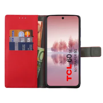 VOLTE-TEL ALLURE ΘΗΚΗ TCL 60/ 60 SE NXTPAPER/ 60R 6.7in MAGNET BOOK STAND CLIP RED