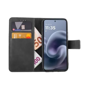 LIME ESSENTIAL ΘΗΚΗ MOTOROLA MOTO G86 XT2527-2/MOTO G86 POWER 5G XT2527-7 6.67in MAGNET BOOK STAND CLIP GREY